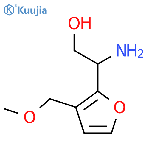 2-amino-2-3-(methoxymethyl)furan-2-ylethan-1-ol structure