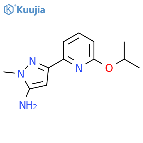 1-methyl-3-6-(propan-2-yloxy)pyridin-2-yl-1H-pyrazol-5-amine structure