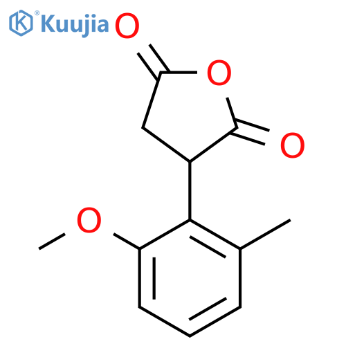 3-(2-methoxy-6-methylphenyl)oxolane-2,5-dione structure