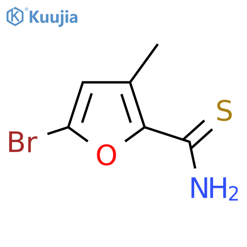 5-bromo-3-methylfuran-2-carbothioamide structure