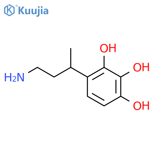 4-(4-aminobutan-2-yl)benzene-1,2,3-triol structure