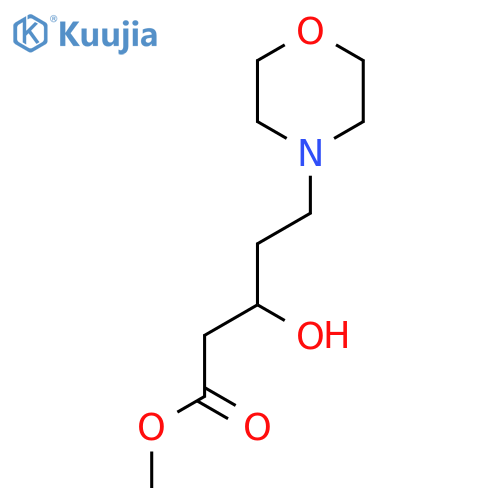 methyl 3-hydroxy-5-(morpholin-4-yl)pentanoate structure