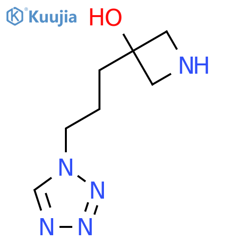 3-3-(1H-1,2,3,4-tetrazol-1-yl)propylazetidin-3-ol structure