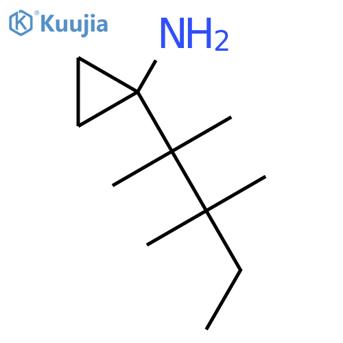 1-(2,3,3-Trimethylpentan-2-yl)cyclopropan-1-amine structure