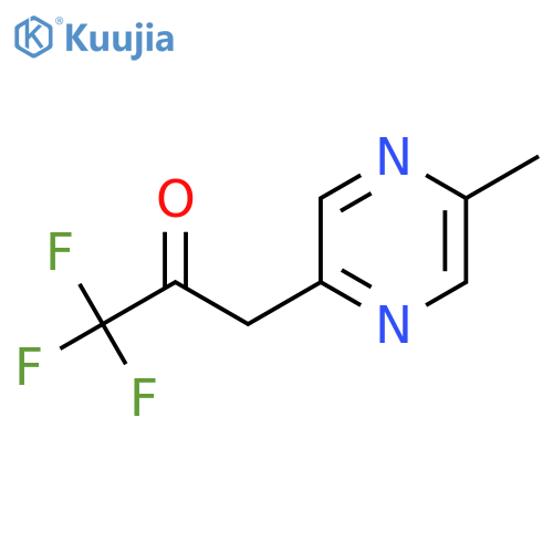 1,1,1-trifluoro-3-(5-methylpyrazin-2-yl)propan-2-one structure