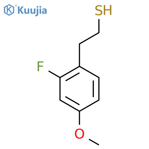 2-(2-fluoro-4-methoxyphenyl)ethane-1-thiol structure