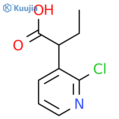 2-(2-Chloropyridin-3-yl)butanoic acid structure