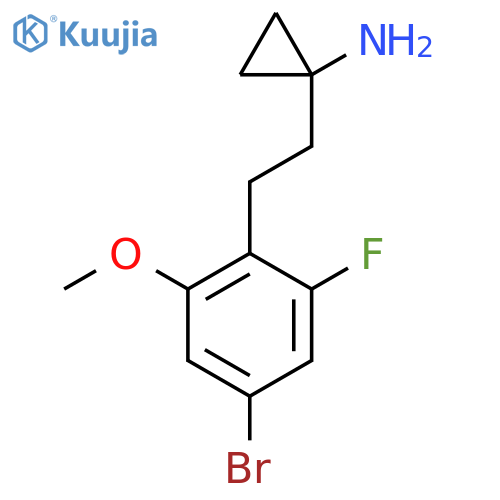 1-2-(4-bromo-2-fluoro-6-methoxyphenyl)ethylcyclopropan-1-amine structure