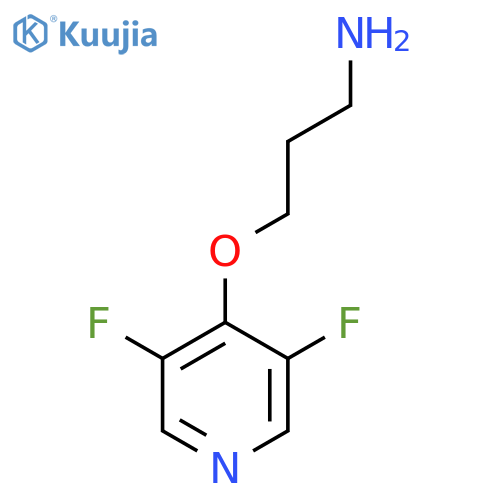 3-(3,5-difluoropyridin-4-yl)oxypropan-1-amine structure