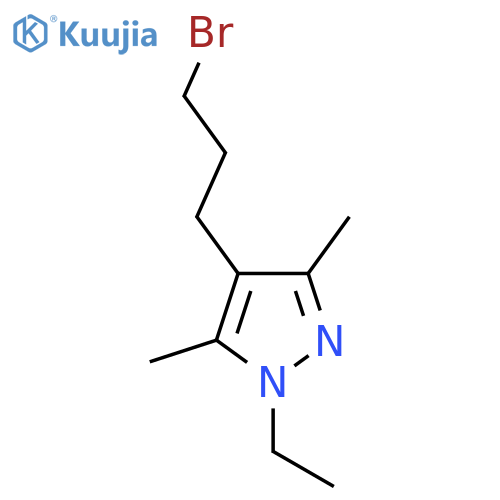 4-(3-bromopropyl)-1-ethyl-3,5-dimethyl-1H-pyrazole structure