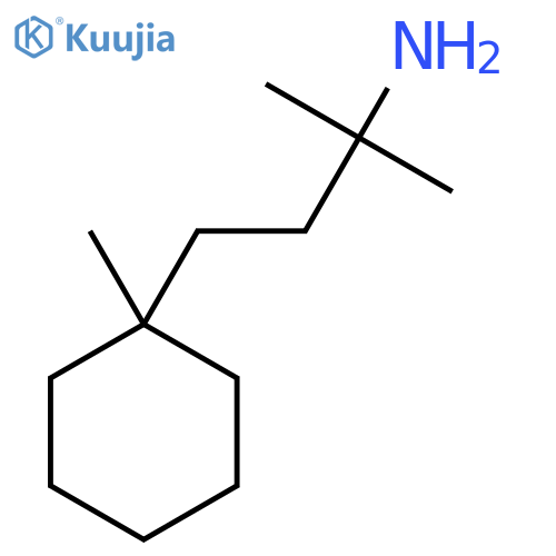 2-methyl-4-(1-methylcyclohexyl)butan-2-amine structure
