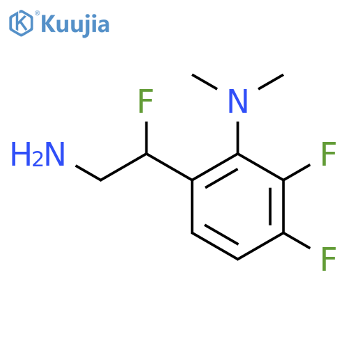 6-(2-amino-1-fluoroethyl)-2,3-difluoro-N,N-dimethylaniline structure