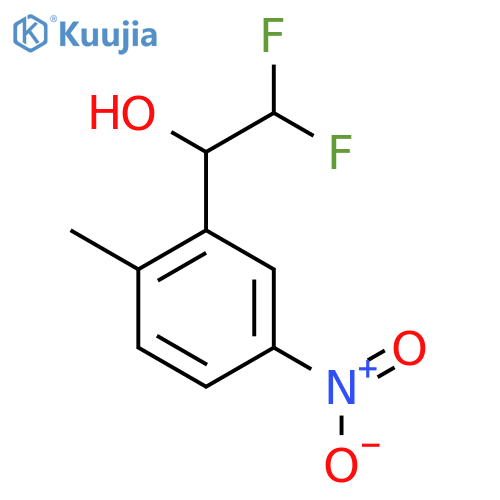 2,2-difluoro-1-(2-methyl-5-nitrophenyl)ethan-1-ol structure