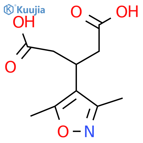 3-(dimethyl-1,2-oxazol-4-yl)pentanedioic acid structure