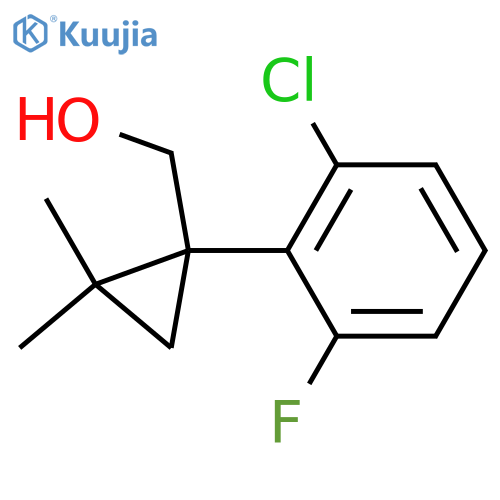 1-(2-chloro-6-fluorophenyl)-2,2-dimethylcyclopropylmethanol structure