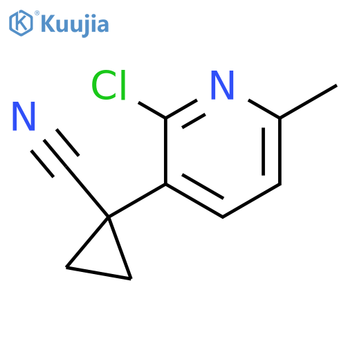 1-(2-chloro-6-methylpyridin-3-yl)cyclopropane-1-carbonitrile structure
