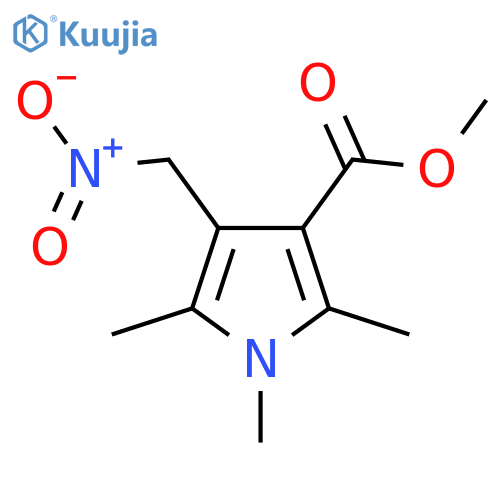 methyl 1,2,5-trimethyl-4-(nitromethyl)-1H-pyrrole-3-carboxylate structure