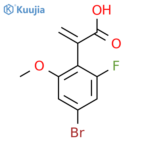 2-(4-bromo-2-fluoro-6-methoxyphenyl)prop-2-enoic acid structure