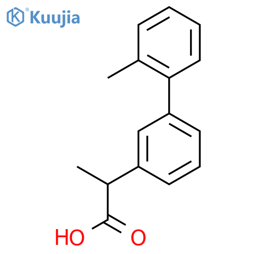 2-3-(2-methylphenyl)phenylpropanoic acid structure