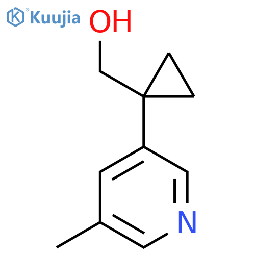1-(5-methylpyridin-3-yl)cyclopropylmethanol structure