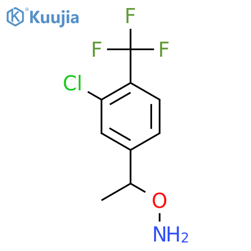 O-{1-3-chloro-4-(trifluoromethyl)phenylethyl}hydroxylamine structure
