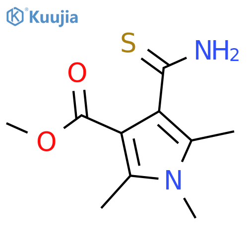 methyl 4-carbamothioyl-1,2,5-trimethyl-1H-pyrrole-3-carboxylate structure