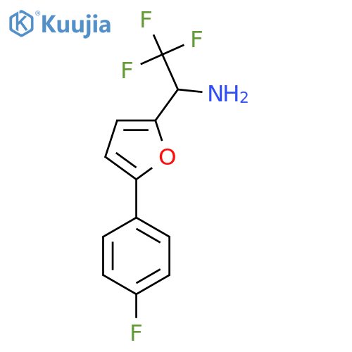 2,2,2-trifluoro-1-5-(4-fluorophenyl)furan-2-ylethan-1-amine structure
