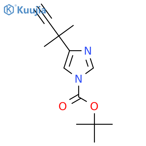 tert-butyl 4-(2-methylbut-3-yn-2-yl)-1H-imidazole-1-carboxylate structure