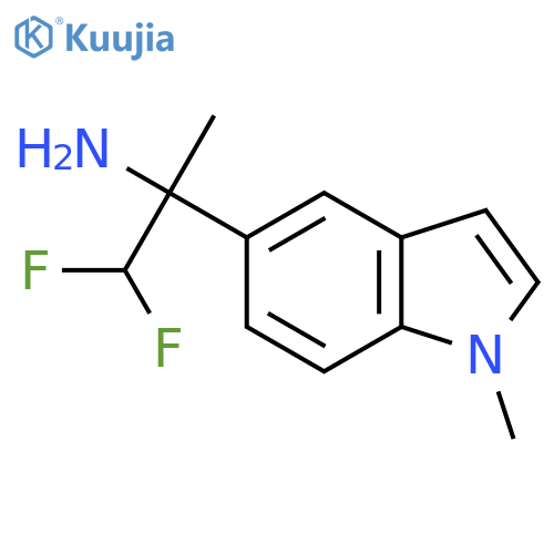 1,1-difluoro-2-(1-methyl-1H-indol-5-yl)propan-2-amine structure