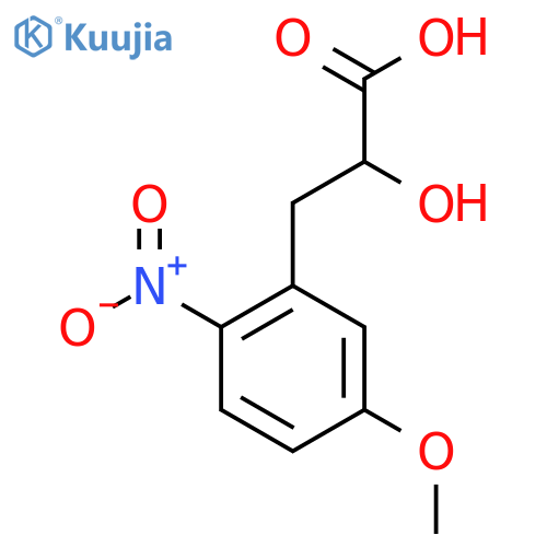2-hydroxy-3-(5-methoxy-2-nitrophenyl)propanoic acid structure