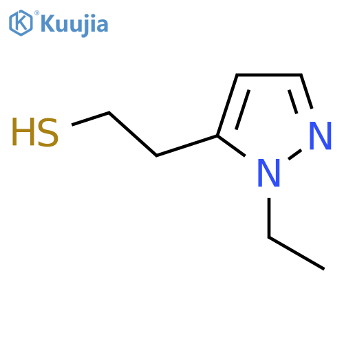 2-(1-ethyl-1H-pyrazol-5-yl)ethane-1-thiol structure