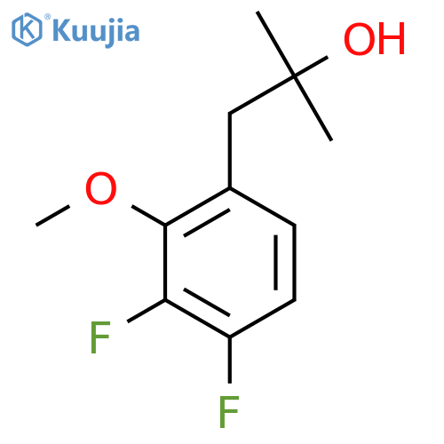 1-(3,4-difluoro-2-methoxyphenyl)-2-methylpropan-2-ol structure