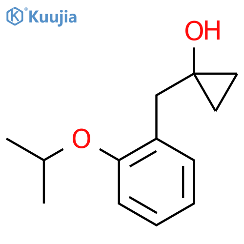 1-{2-(propan-2-yloxy)phenylmethyl}cyclopropan-1-ol structure