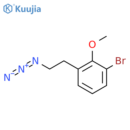 1-(2-azidoethyl)-3-bromo-2-methoxybenzene structure