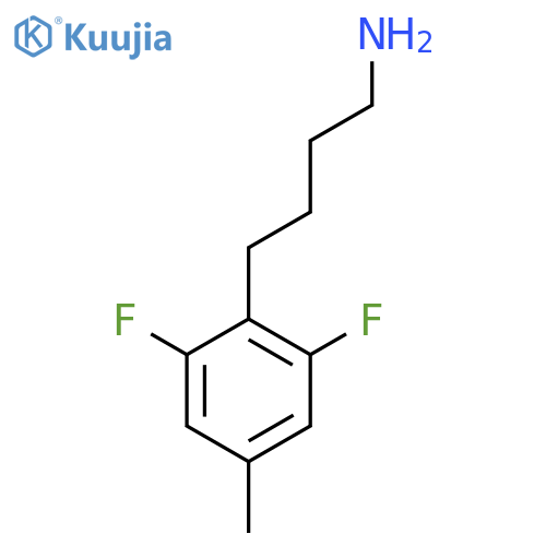 4-(2,6-difluoro-4-methylphenyl)butan-1-amine structure