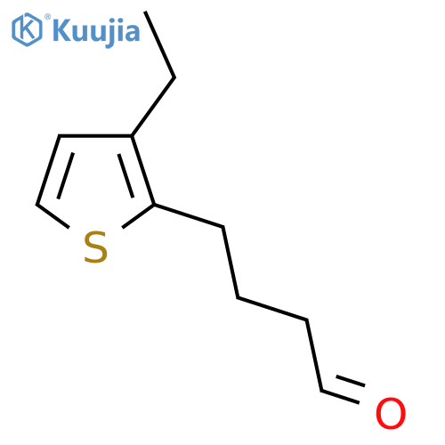4-(3-ethylthiophen-2-yl)butanal structure