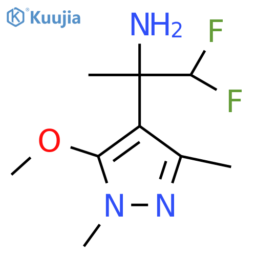 1,1-difluoro-2-(5-methoxy-1,3-dimethyl-1H-pyrazol-4-yl)propan-2-amine structure