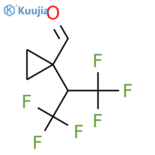 1-(1,1,1,3,3,3-hexafluoropropan-2-yl)cyclopropane-1-carbaldehyde structure