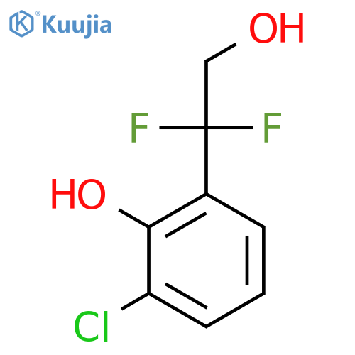 2-chloro-6-(1,1-difluoro-2-hydroxyethyl)phenol structure