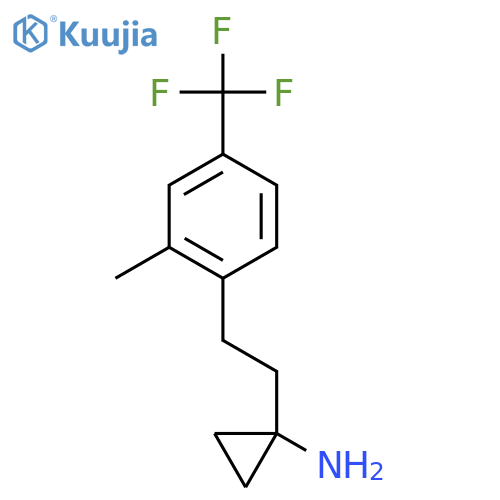 1-{2-2-methyl-4-(trifluoromethyl)phenylethyl}cyclopropan-1-amine structure