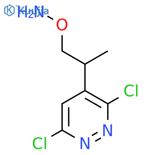 O-2-(3,6-dichloropyridazin-4-yl)propylhydroxylamine structure
