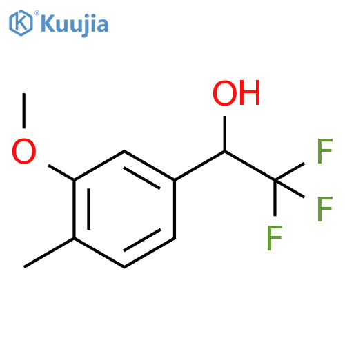 2,2,2-trifluoro-1-(3-methoxy-4-methylphenyl)ethan-1-ol structure