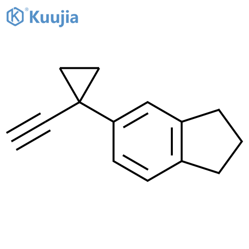 5-(1-ethynylcyclopropyl)-2,3-dihydro-1H-indene structure
