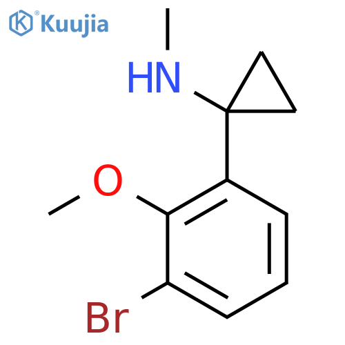 1-(3-bromo-2-methoxyphenyl)-N-methylcyclopropan-1-amine structure