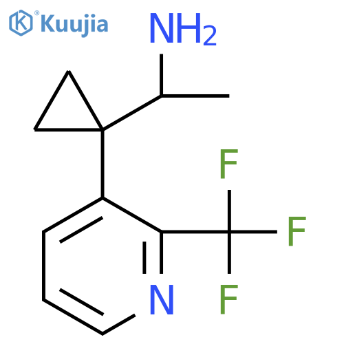1-{1-2-(trifluoromethyl)pyridin-3-ylcyclopropyl}ethan-1-amine structure