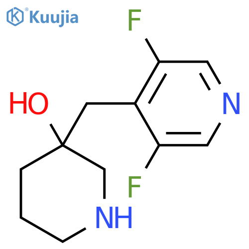 3-(3,5-difluoropyridin-4-yl)methylpiperidin-3-ol structure