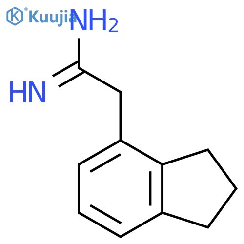 2-(2,3-dihydro-1H-inden-4-yl)ethanimidamide structure