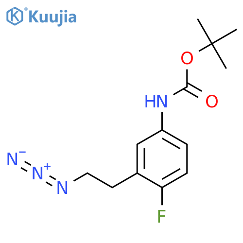 tert-butyl N-3-(2-azidoethyl)-4-fluorophenylcarbamate structure