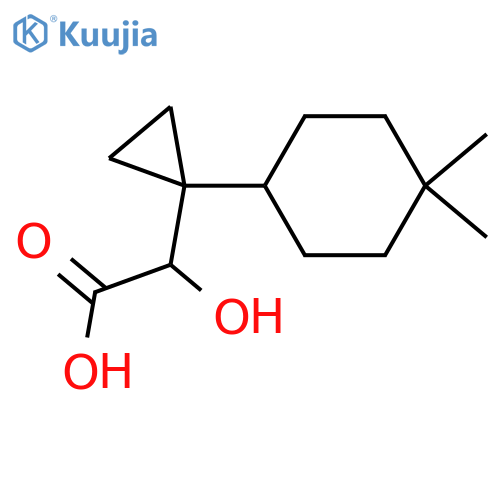 2-1-(4,4-dimethylcyclohexyl)cyclopropyl-2-hydroxyacetic acid structure