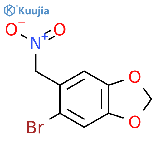 5-bromo-6-(nitromethyl)-1,3-dioxaindane structure